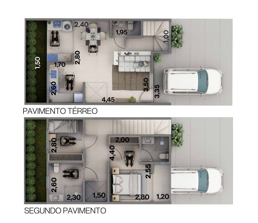 Casa, 2 quartos, 80 m² - Foto 11